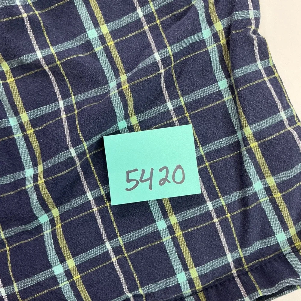 Gymboree Navy Blue Plaid Shorts Kids Size 8 Cotton Elastic Waist Drawstring